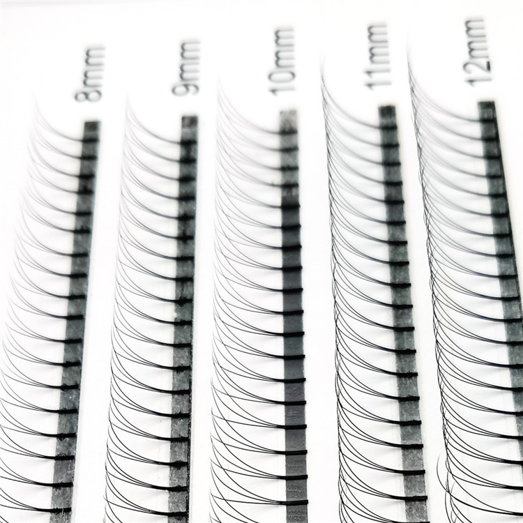 Fluffy Volume Premade fans 3D 4D 5D Korea PBT Fiber Eyelash Extension with ODM OEM UK USA YY50